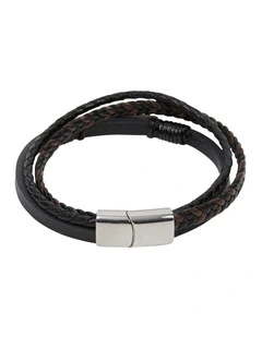 Plated 3 Pack Bracelet in Black