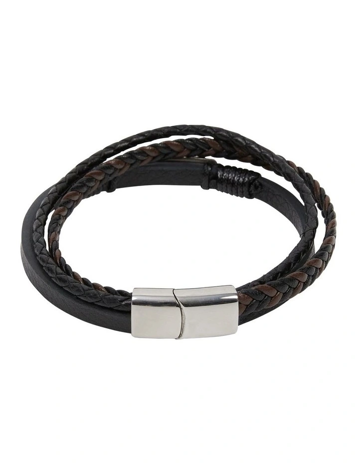 Plated 3 Pack Bracelet in Black image 1