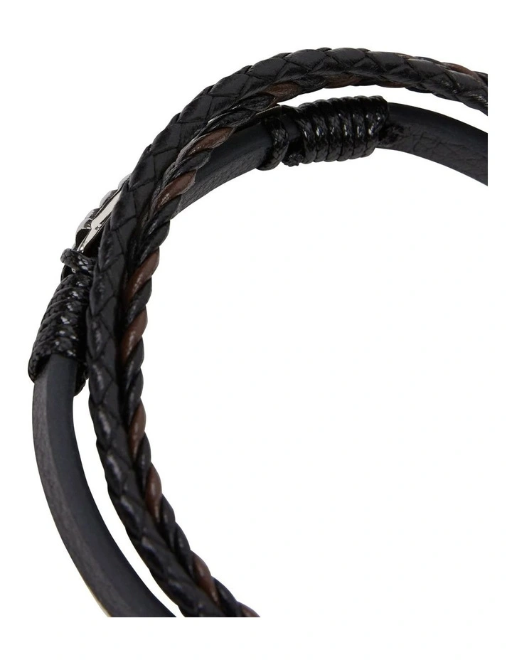 Plated 3 Pack Bracelet in Black image 3