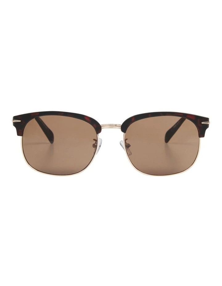 Farringdon Club Sunglasses in Brown image 1