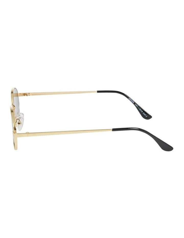 Hackney Oval Sunglasses in Gold image 3