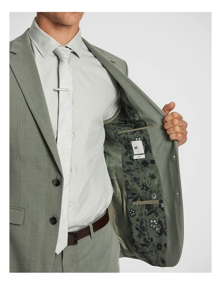 Alfredo Slim Suit Jacket in Sage image 4