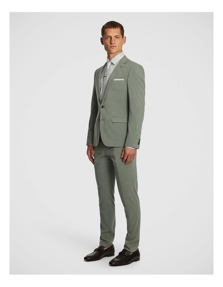 Alfredo Slim Suit Jacket in Sage image 5