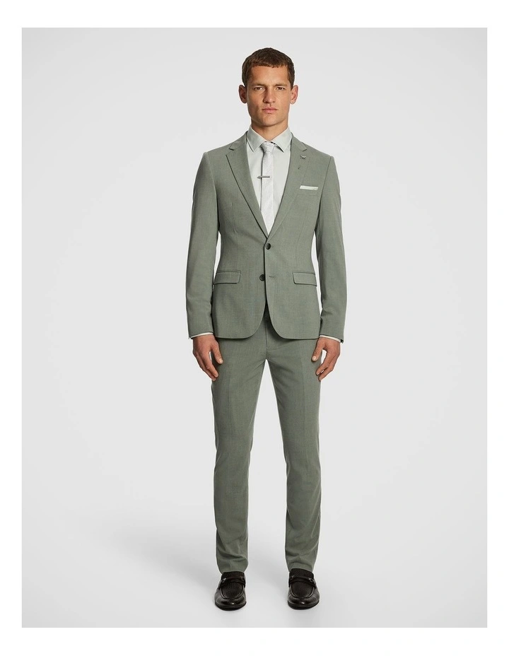 Alfredo Slim Suit Jacket in Sage image 6