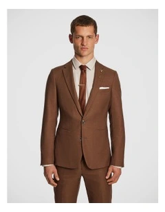 Jonas Slim Suit Jacket in Brown