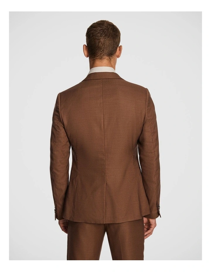Jonas Slim Suit Jacket in Brown image 2