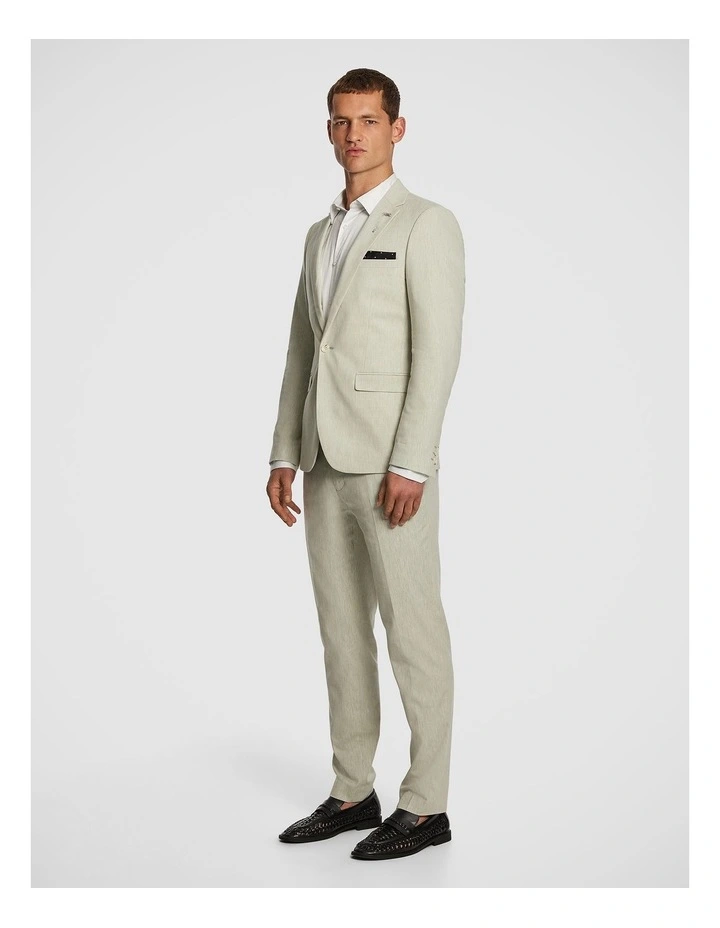 Sorrento Slim Suit Jacket in Green image 5