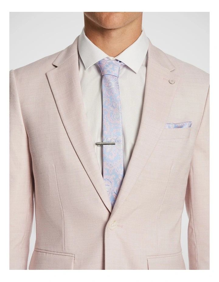 Enrico Slim Suit Jacket in Pink image 3