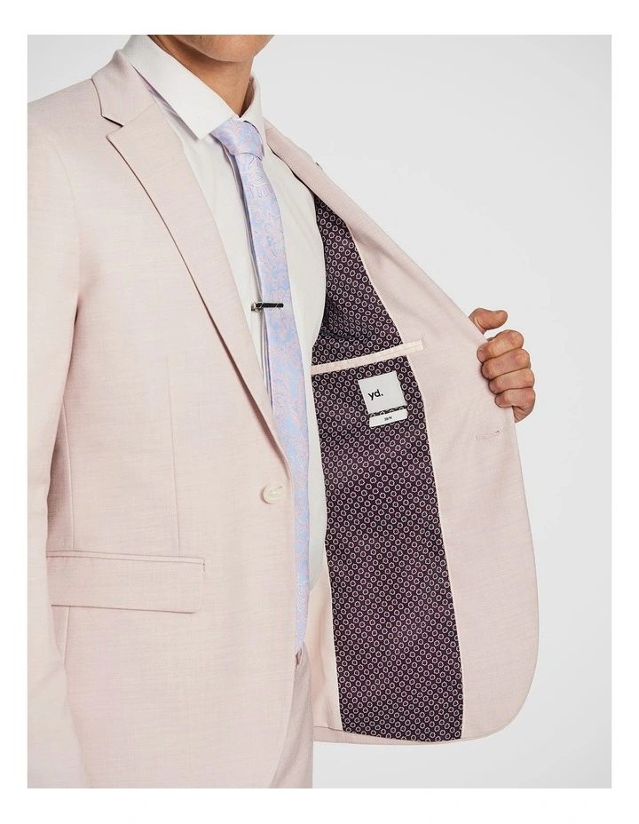 Enrico Slim Suit Jacket in Pink image 4