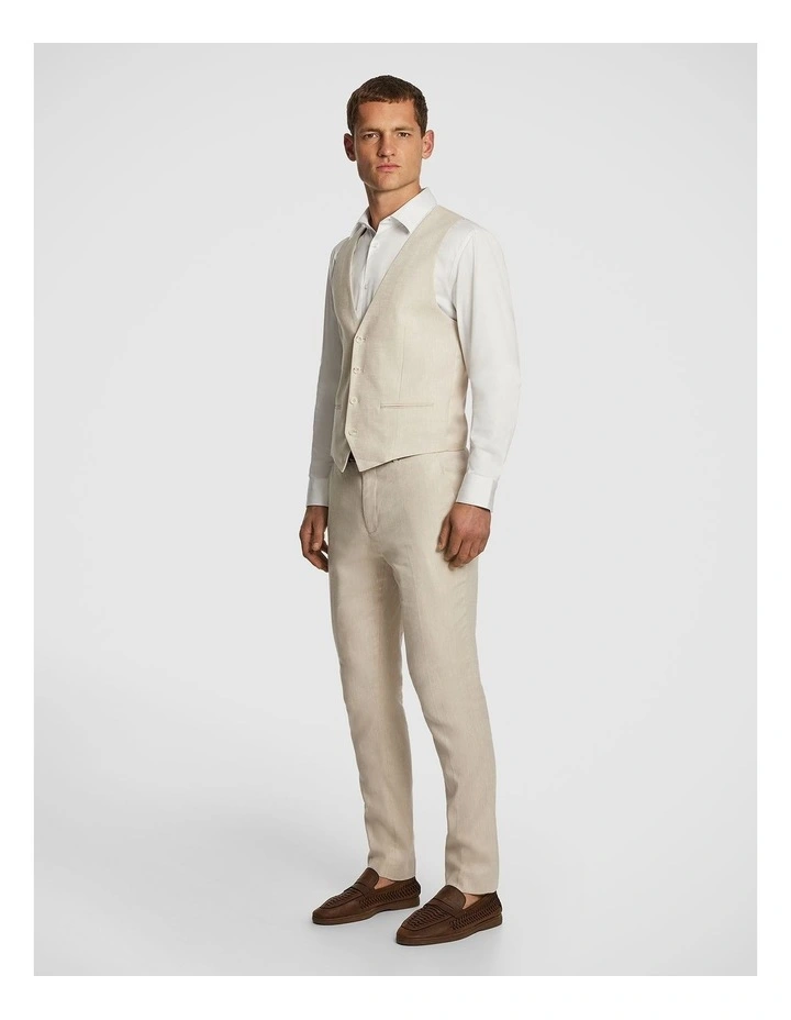Carter Waistcoat in Sand image 4