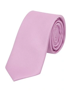 Self Stripe 6.5 Cm Tie in Lolly Pink