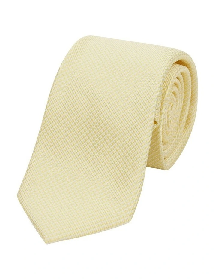 Patras Textured 6.5 Cm Width Tie in Yellow image 1