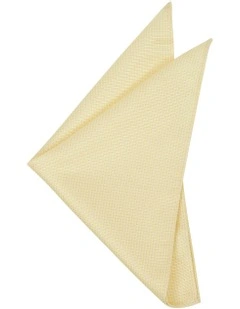 Patras Textured Pocket Square in Yellow