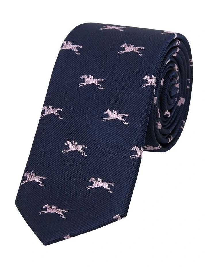 Oaks 6.5 Cm Tie in Navy image 1