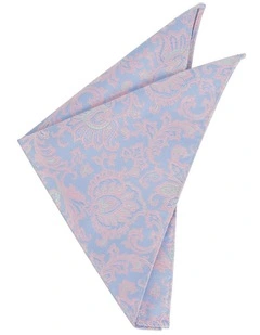 Penzance Floral Pocket Square in Light Blue
