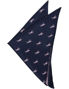 Oaks Pocket Square in Navy
