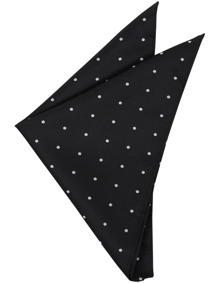 Derby Pocket Square in Black image 1