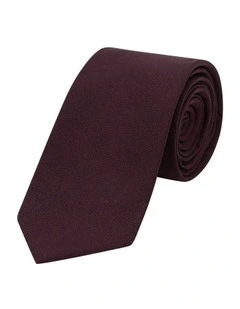 Premium Silk Width Tie 6.5cm in Burgundy