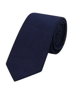 Premium Silk Width Tie 6.5cm in Navy