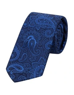 Apollo Paisley 6.5 Cm Width Tie in Navy