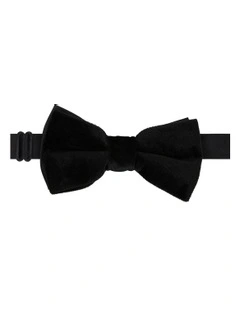 Sinatra Velvet Bowtie in Black