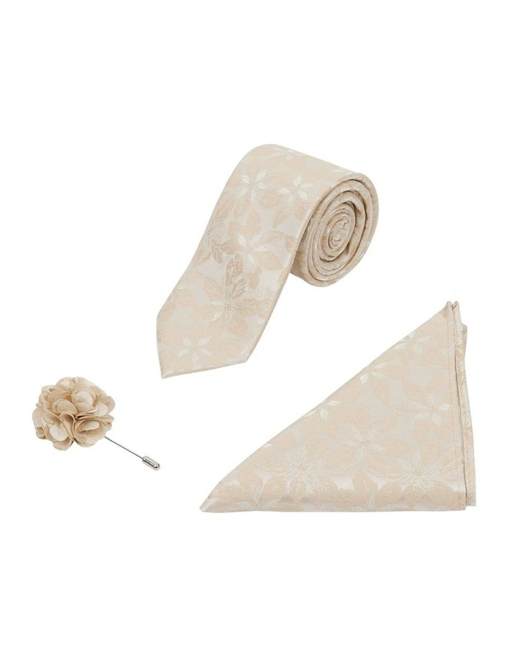 Charis Tie Set 3 Pack in Natural image 1