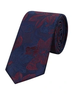 Arion Floral 6.5 Cm Width Tie in Navy