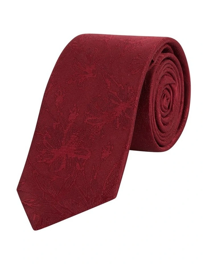 Dre Tie And Pocket Square Set in Red image 2