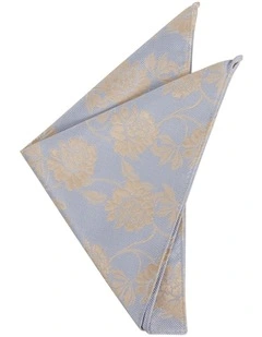 Hector Floral Pocket Square in Light Blue