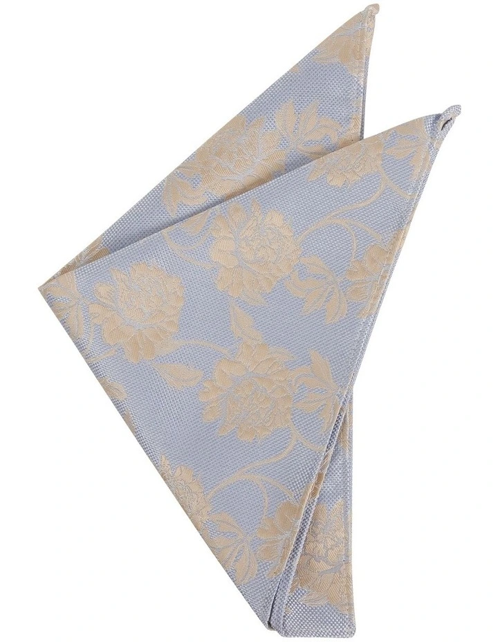 Hector Floral Pocket Square in Light Blue image 1