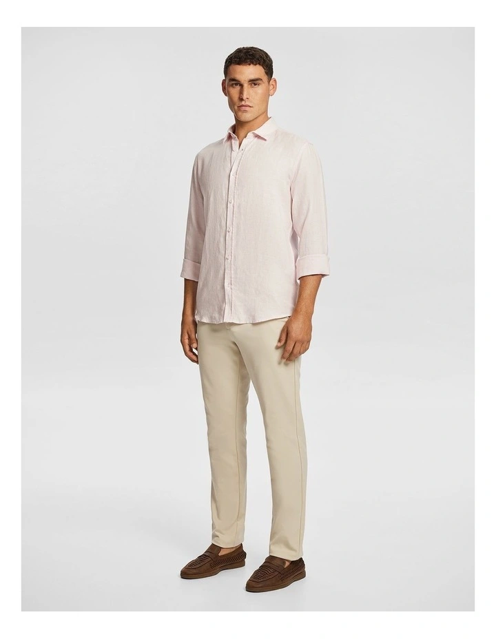 West Hampton Pure Linen Shirt in Light Pink image 4