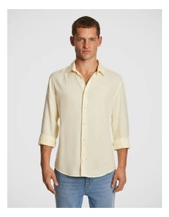 West Hampton Pure Linen Shirt in Yellow