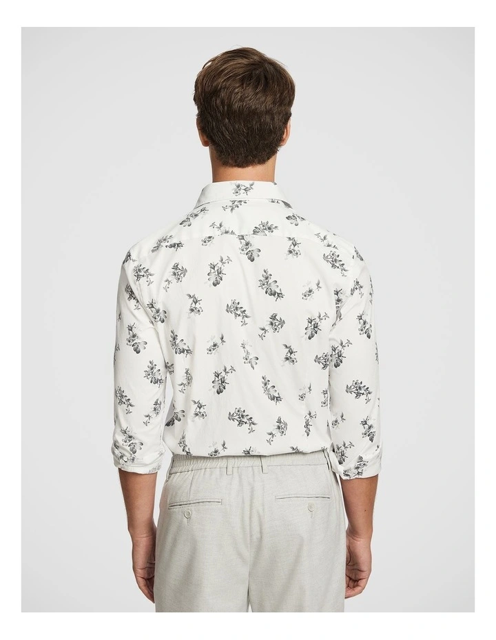 Palisade Slim Floral Shirt in Light Grey image 2