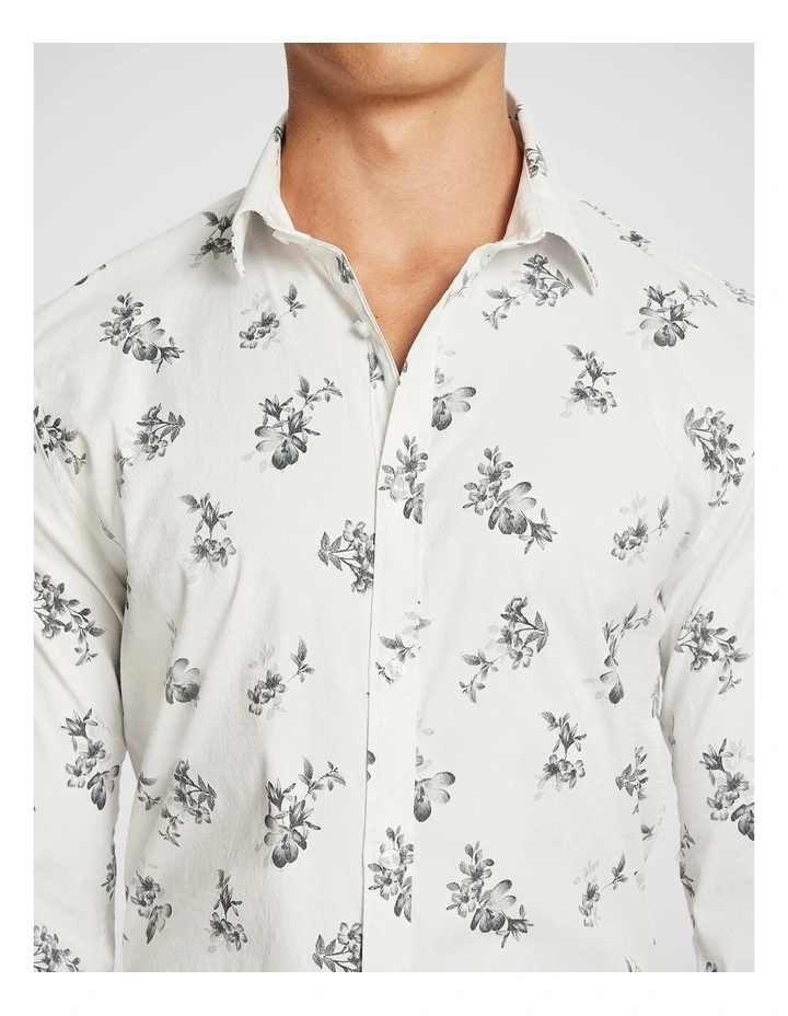 Palisade Slim Floral Shirt in Light Grey image 3