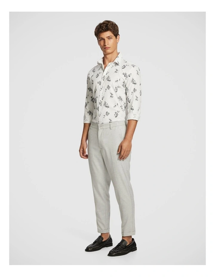 Palisade Slim Floral Shirt in Light Grey image 4