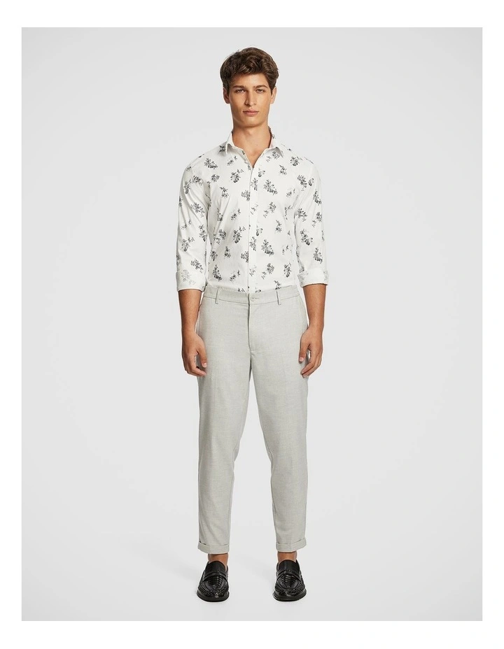 Palisade Slim Floral Shirt in Light Grey image 5