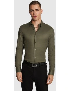 Euro Muscle Fit Shirt in Khaki