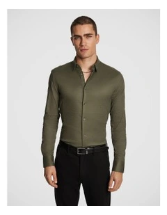 Euro Muscle Fit Shirt in Khaki