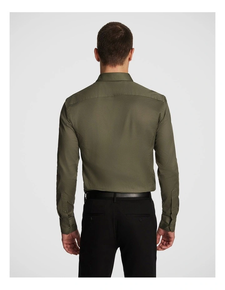Euro Muscle Fit Shirt in Khaki image 2