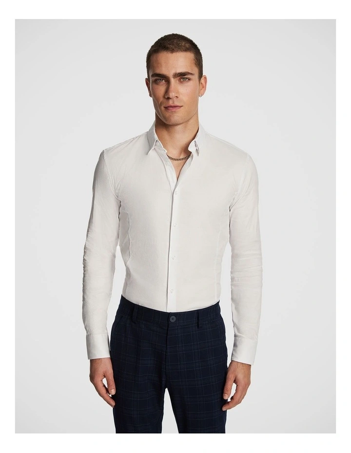 Euro Muscle Fit Shirt in White image 1