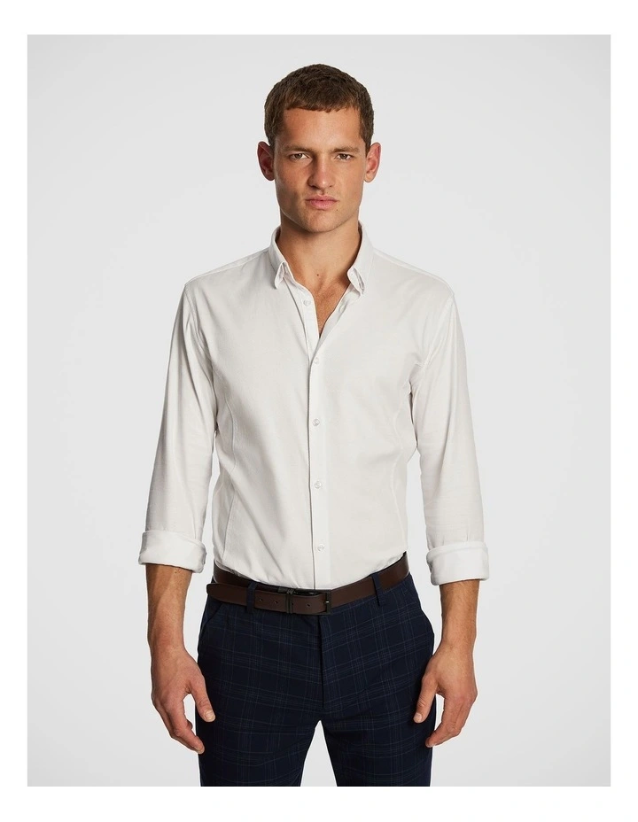 Euro Muscle Fit Shirt in White image 1