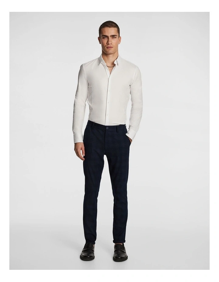 Euro Muscle Fit Shirt in White image 5