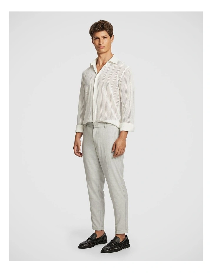 Enrique Textured Shirt in White image 4