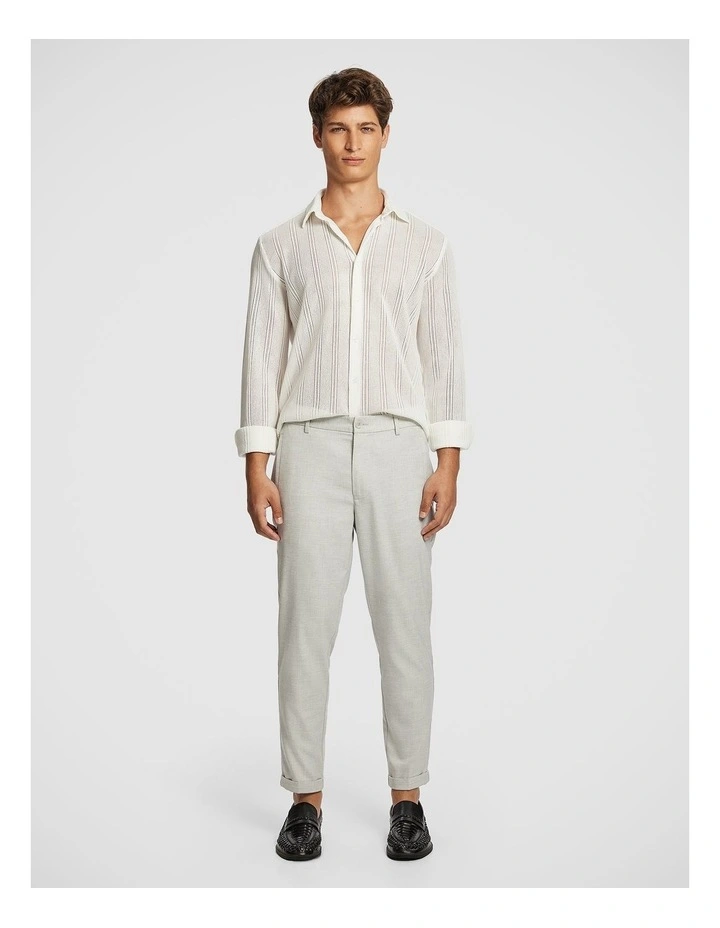 Enrique Textured Shirt in White image 5