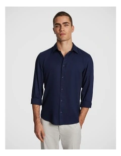 Anderson Textured Shirt in Navy