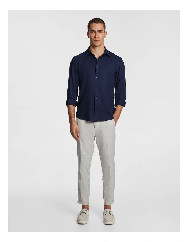 Anderson Textured Shirt in Navy image 5