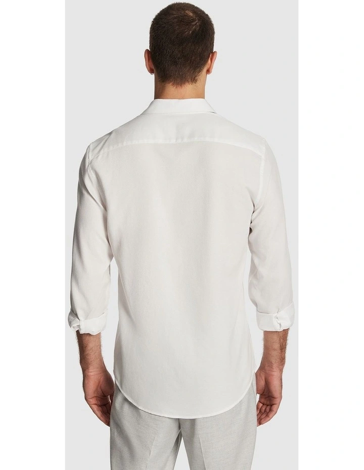 Anderson Textured Shirt in White image 2