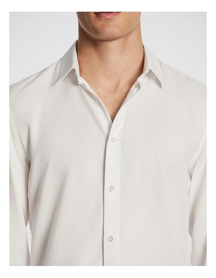 Anderson Textured Shirt in White image 3