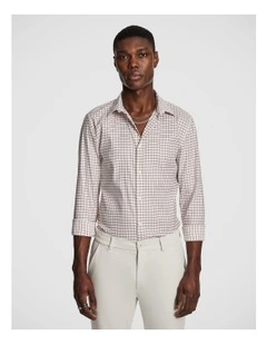 Bailey Slim Check Shirt in Berry