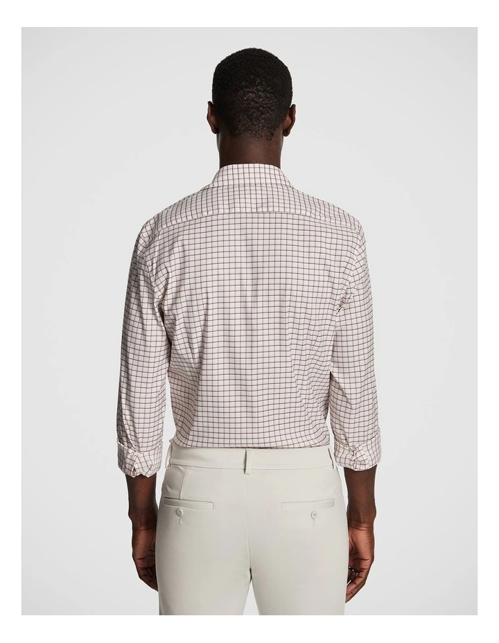 Bailey Slim Check Shirt in Berry image 2